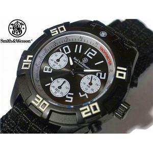 S＆W ミリタリーウォッチ クロノグラフ BLK
