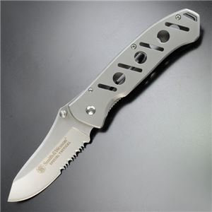 S＆W 折りたたみナイフ 半波 SW3700S