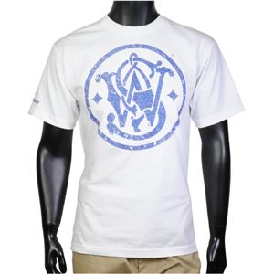 S&W（スミス＆ウエッソン） 半袖Tシャツ ディストレッスド エンブレム [ホワイト / Mサイズ][13sws003whm]B01F08G