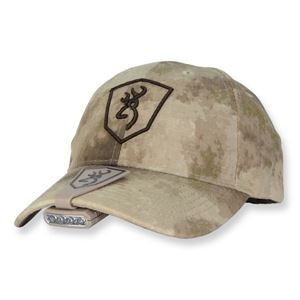 ブローニング ライト付きキャップ A-TACS カモ[br3260]C03A09D