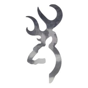 ブローニング ステッカー フラットバックマーク 4インチ [シルバー][br3922005914]A04E04E