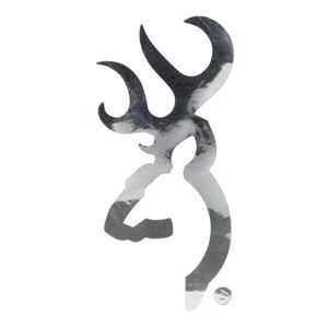 ブローニング ステッカー フラットバックマーク 6インチ [クロムシルバー][br3922006916]A11C02B