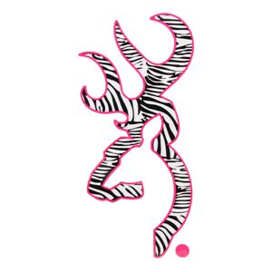 ブローニング ステッカー フラットバックマーク 6インチ [ゼブラ/フクシア][br3922240609]A04E04E