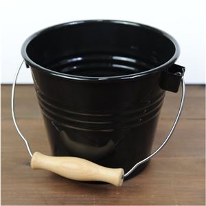 バケツ アンプリュス ホーロー ブラック [Sサイズ][sdplk23bk]E02F03A