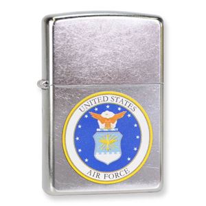 ZIPPO（ジッポライター）  アメリカ空軍 ストリートクローム 28621[z28621]B01A10D