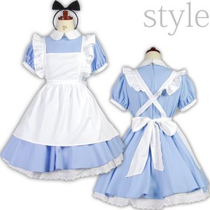 不思議の国のアリス メイド風ワンピースセット 3L 《大きいサイズ》