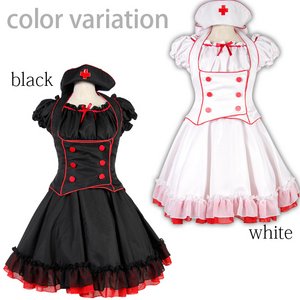 [8mm]キューティーナース☆2color Mサイズ　ホワイト