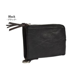 小物収納の強い味方★fabulous gland 二つ折り財布 ブラック