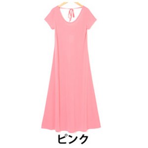 2013年新作♪ philter!!なめらか質感♪Tシャツマキシワンピース/ピンクMサイズ