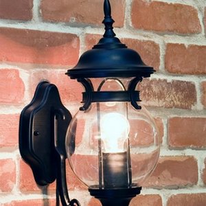 オシャレな外灯風なデザイン♪アベニューウォールランプ♪ボール/ブラック