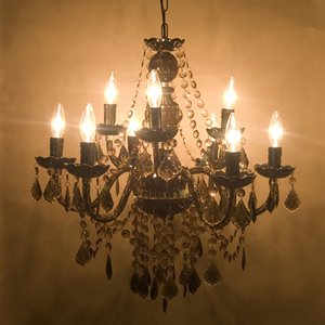 取付簡単♪豪華でアンティーク調☆シャンデリア９灯♪Chateau (シャトー）♪ブラック♪