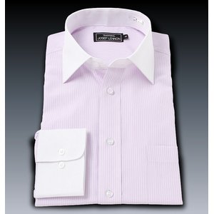  流行デザイン　　パープルストライプ　ZW3　長袖/Lサイズ 