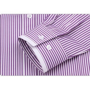 パープル＆ホワイトストライプ★ダブルネック/39サイズ 