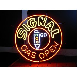 ネオンサイン【SIGNAL GAS OPEN】シグナル　ガス　オープン