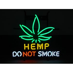 デザインリニューアル！ネオンサイン【HEMP -DO NOT SMOKE-】