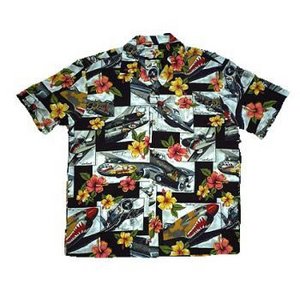 ゼロハンター★メンズアロハシャツ/ブラック3XLサイズ