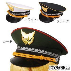 本格派！ エンブレム付きミリタリーハット 3color/ホワイト