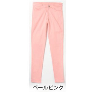  ストレッチスキニーカラーパンツ★レギパン/ぺールピンクMサイズ 