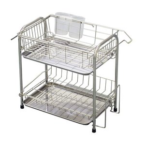 アクアスタイル2段水切りバスケットスライド式ワイド