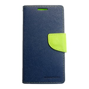 【全8色】GALAXY S4 (SC-04E) 用 Mercury Fancy Diary (ネイビー＆ライム)