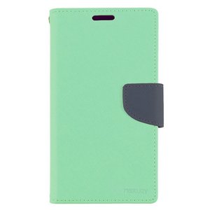 【全8色】iPhone5用 Mercury Fancy Diary  (ミント＆ネイビー)