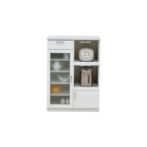 共和産業 キッシュ 80 ミドルキッチンキャビネット 【幅80×高113cm】 ホワイト