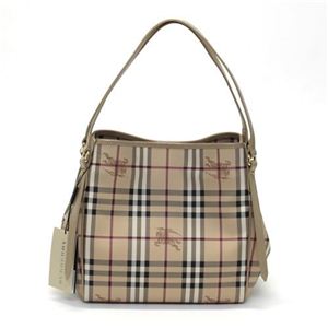 Burberry(バーバリー) CANTERBURY MCO ポーチ付 トートバッグ クラシックチェック×トレンチ(スモークベージュ) 3856582 TRENCH