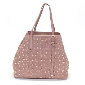 Jimmy Choo(ジミーチュウ) STAR STUDS 星スタッズシリーズ サシャ トートバッグ ミディアムサイズ カーフレザー ブラッシュ/ローズゴールド SASHA/M-CST BLUSH/ROSE GOLD