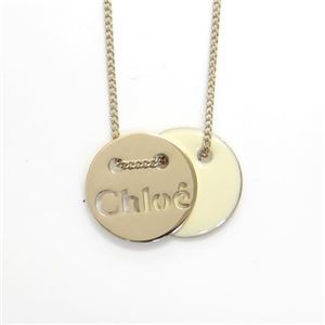 Chloe（クロエ） アクセサリー COMET ラウンドロゴプレート ネックレス ミルク 2O0430 AQ6 00A