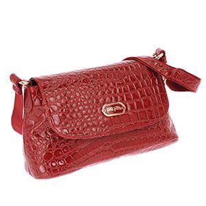 FOLLI FOLLIE（フォリフォリ） クロコ型押し ショルダーバッグ ナナメ掛け PVCレザー レッド SB2P057WR／RED