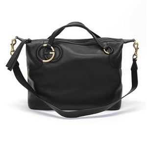 Gucci(グッチ) インターロッキングG 2WAY ショルダー・ハンドバッグ ブラック 309529 A7MPT 1000