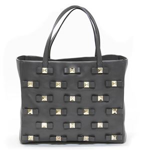 KATE SPADE（ケイトスペード） Bow Terrace JANIS 立体的なリボン＆ピラミッド型スタッズがキュート♪ トートバッグ ブラック系 PXRU4093 15 Asphalt