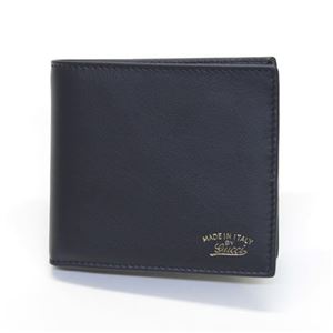 Gucci(グッチ) トレードマーク カーフ 小銭入れ付 二つ折り財布 ダークブルー 308790 AP00G 4009
