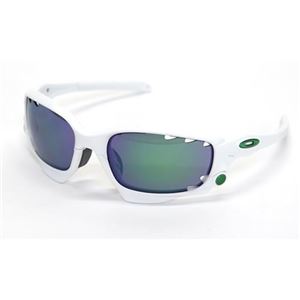 OAKLEY（オークリー） サングラス OO9197-01 RACING JACKET マットホワイト Jade Iridium ＆ Light Grey Iridium アジアンフィット