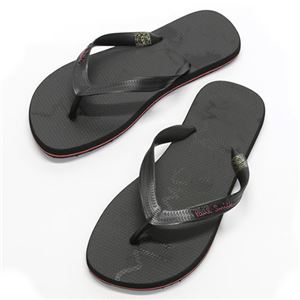 Paul smith（ポールスミス） メンズ ビーチサンダル グロッシーブラック×ブラック M（日本サイズ：約25～27cm） SHXG K450 EVA B GLOSSY BLACK STRAP BLACK FOOTBED