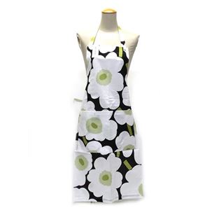 marimekko(マリメッコ) PIENI UNIKKO APRON ウニッコ柄 エプロン ブラック×ホワイト 64161 910 Black/White