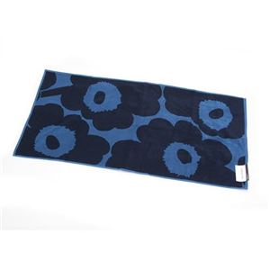 marimekko（マリメッコ） UNIKKO HAND TOWEL ウニッコ柄 オーガニックコットン ハンドタオル 50cm×100cm ネイビー／ブルー 63630 551 Blue／Blue