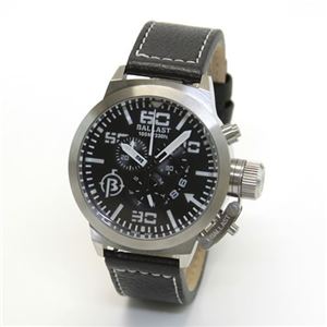 バラスト TRAFALGER (トラファルガー) 堅牢なリューズガード、肉厚なレザー、タフに遊べるメンズ・クオーツ・クロノグラフ・ウオッチ BL-3101-01