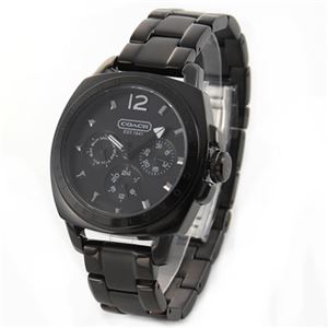 Coach(コーチ) 人気のオールブラック・カラー、レディス・マルチカレンダーウオッチ 14501461