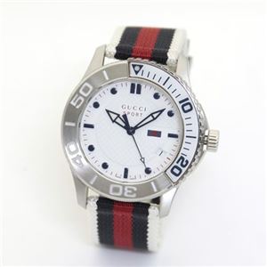 Gucci(グッチ) G-タイムレス コレクション(エクストララージスポーツバージョン) マリンテイストのナイロンストラップ YA126239