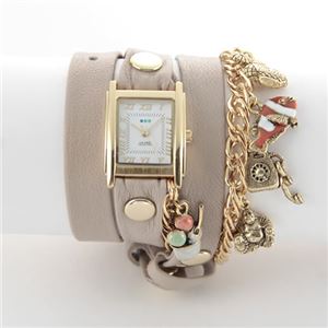 ラメール コレクション アクセサリーウオッチ 3ラップブレスレット＆チェーン＆チャーム LMCW1001