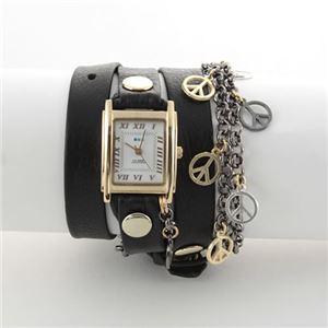 ラメール コレクション アクセサリーウオッチ 3ラップブレスレット&2連チェーン&チャーム LMCW1020