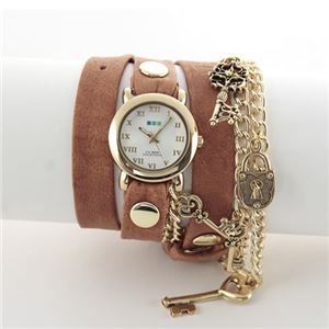 ラメール コレクション アクセサリーウオッチ 3ラップブレスレット＆2連チェーン＆チャーム LMCW1002