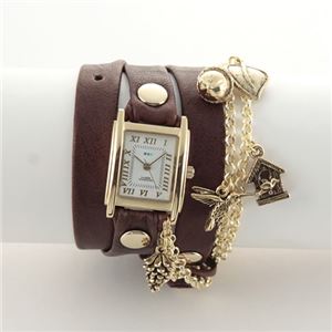 ラメール コレクション アクセサリーウオッチ 3ラップブレスレット＆2連チェーン＆チャーム LMCW9005