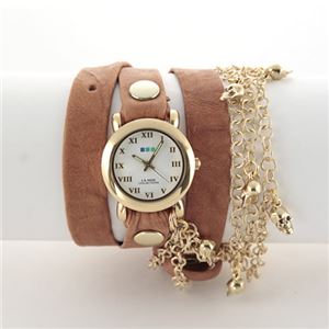 ラメール コレクション アクセサリーウオッチ 3ラップブレスレット＆3連チェーン＆チャーム LMCW5002