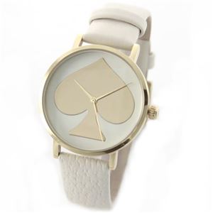 KATE SPADE(ケイトスペード) metro(メトロ) エンボス加工レザーとビッグスペード・ダイヤルのドレッシーなレディス・ウオッチ。 1YRU0019