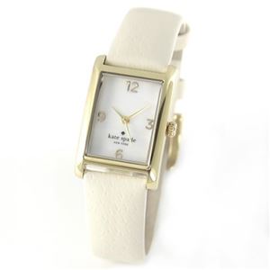 KATE SPADE（ケイトスペード） Cooper Strap （クーパー ストラップ） エンボス加工レザーとシェルダイヤルのドレッシーなレディス・ウオッチ。 1YRU0040