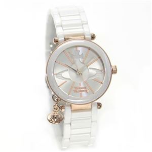 Vivienne Westwood(ヴィヴィアンウエストウッド) キュートなオーブチャームがついた、オーブモチーフ・ダイヤルのレディス・ウオッチ VV067RSWH