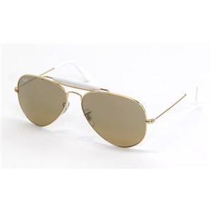 RayBan（レイバン） サングラス アウトドアーズマン RB3407 001 3K （並行輸入品） ゴールド ホワイト アズーリミラーシルバーグラディエント