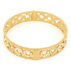 Coach(コーチ) パヴェ オプアート バングル ブレスレット 96091 GD/WT/B